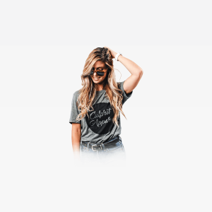 Woman Wearing Gray Shirt