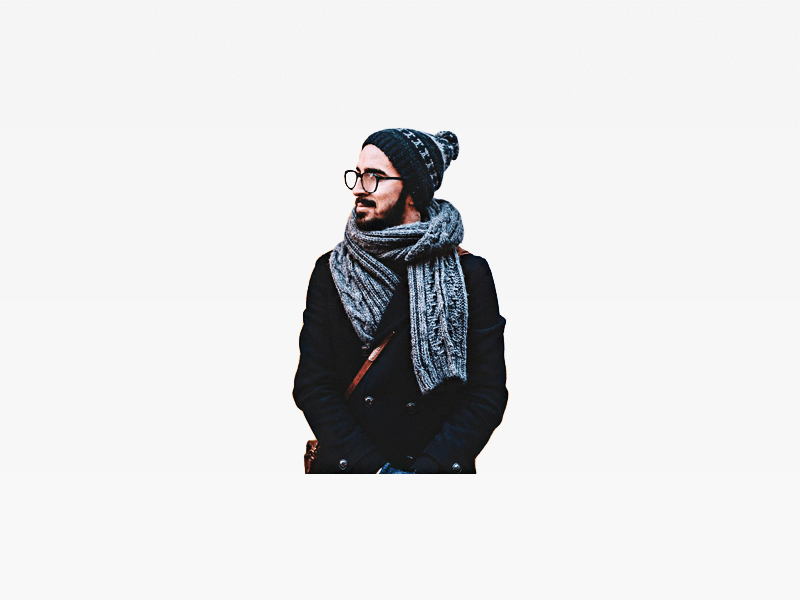 Man Looking Left Side