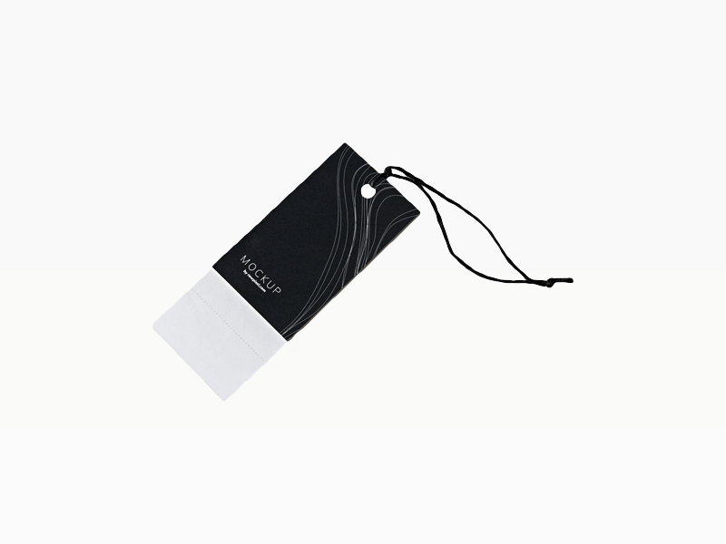 Tag on White Surface