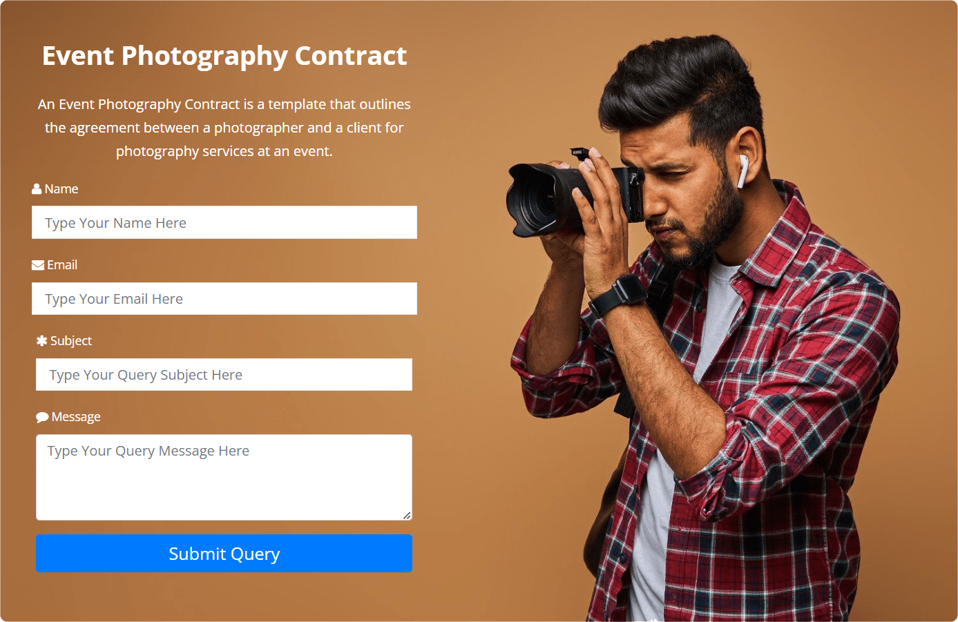 Event Photography Contract