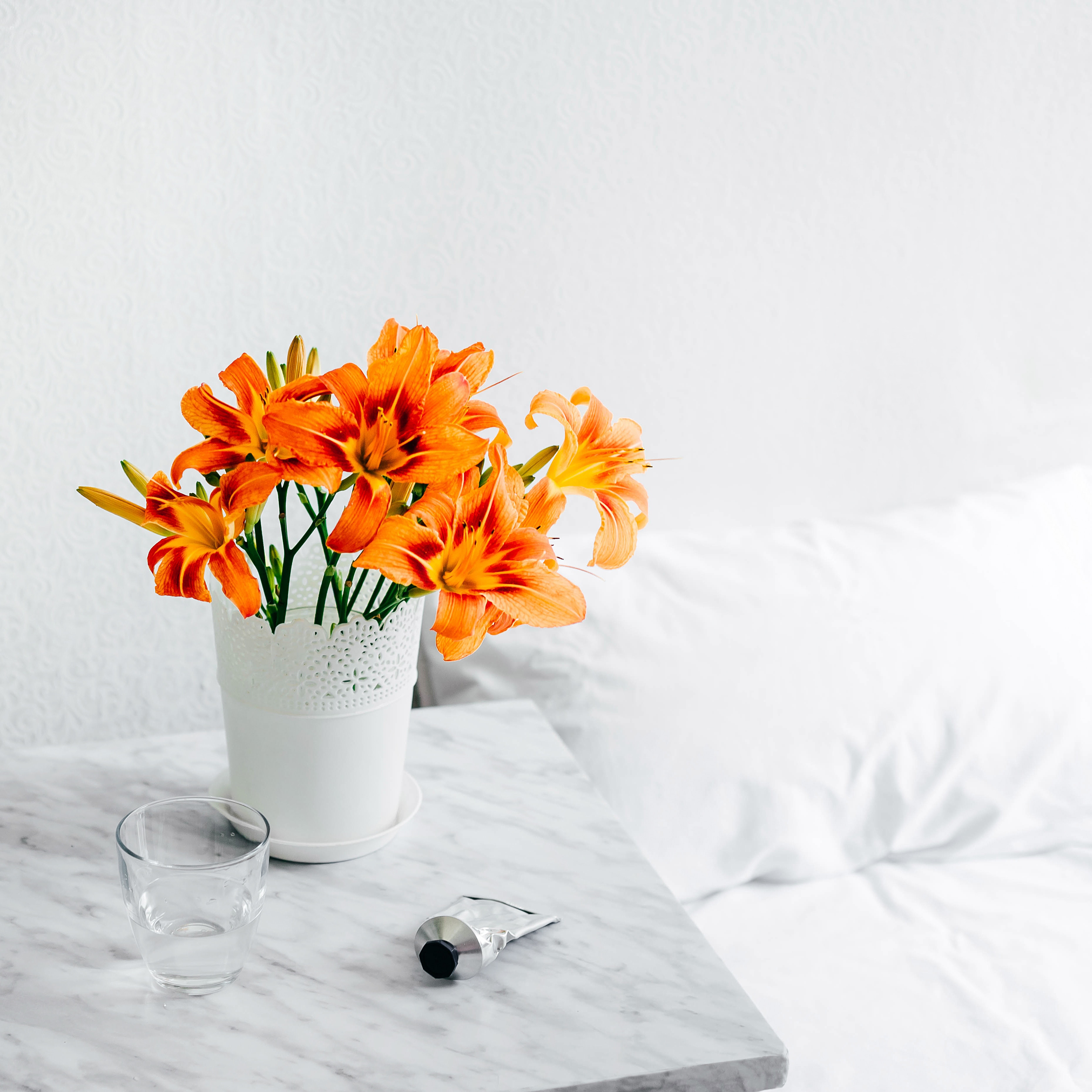 orange flowers