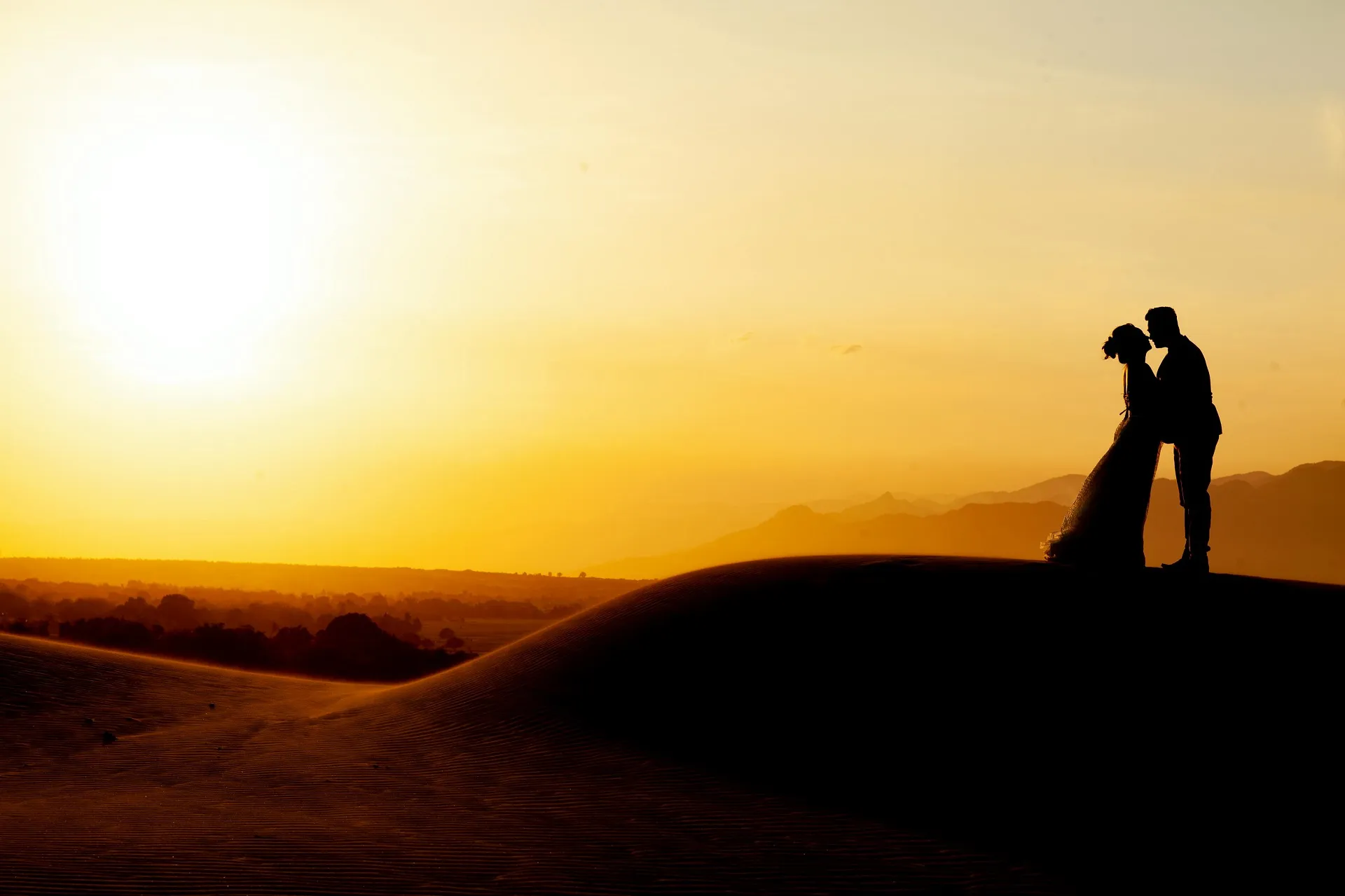 Person in desert