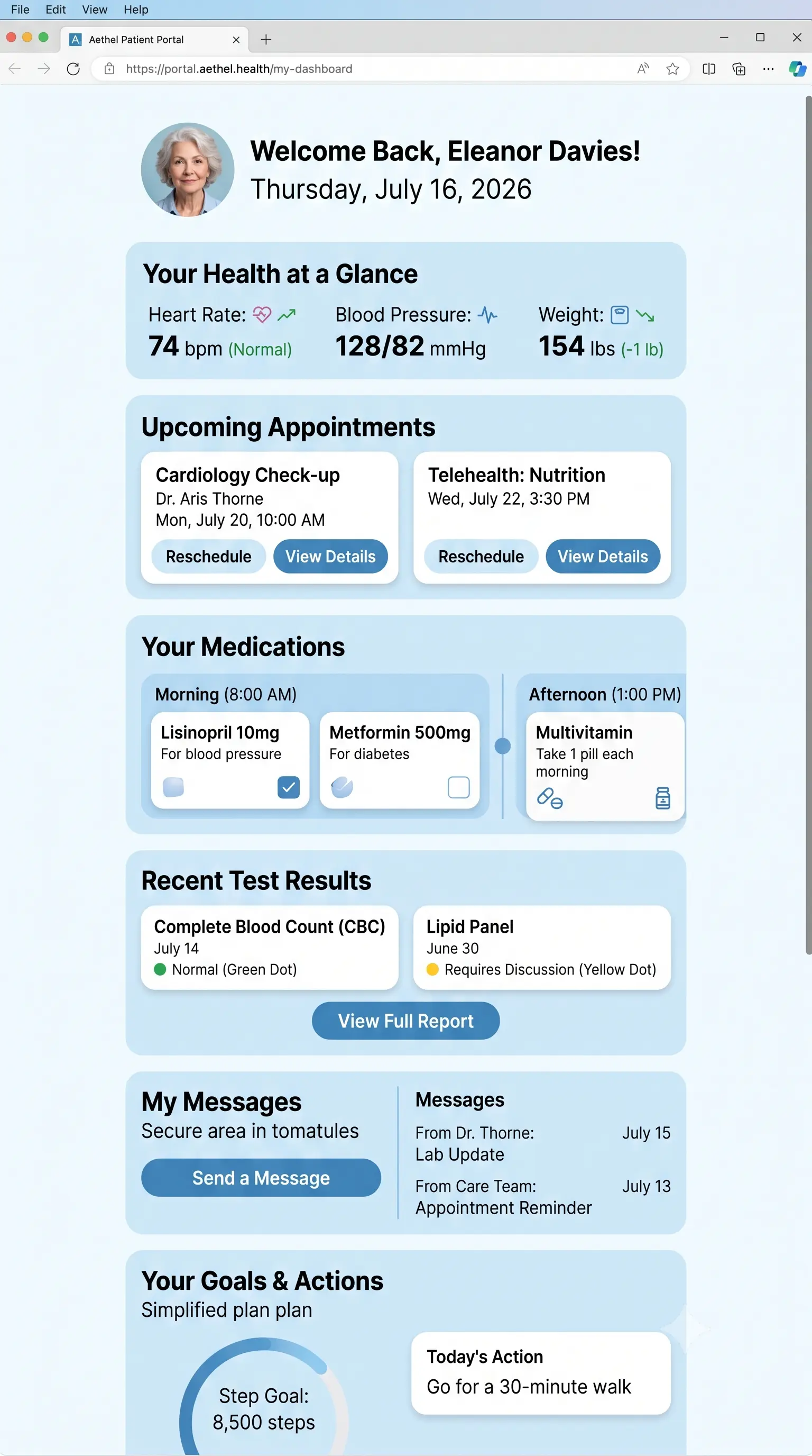 Verta Health — Patient Portal Platform