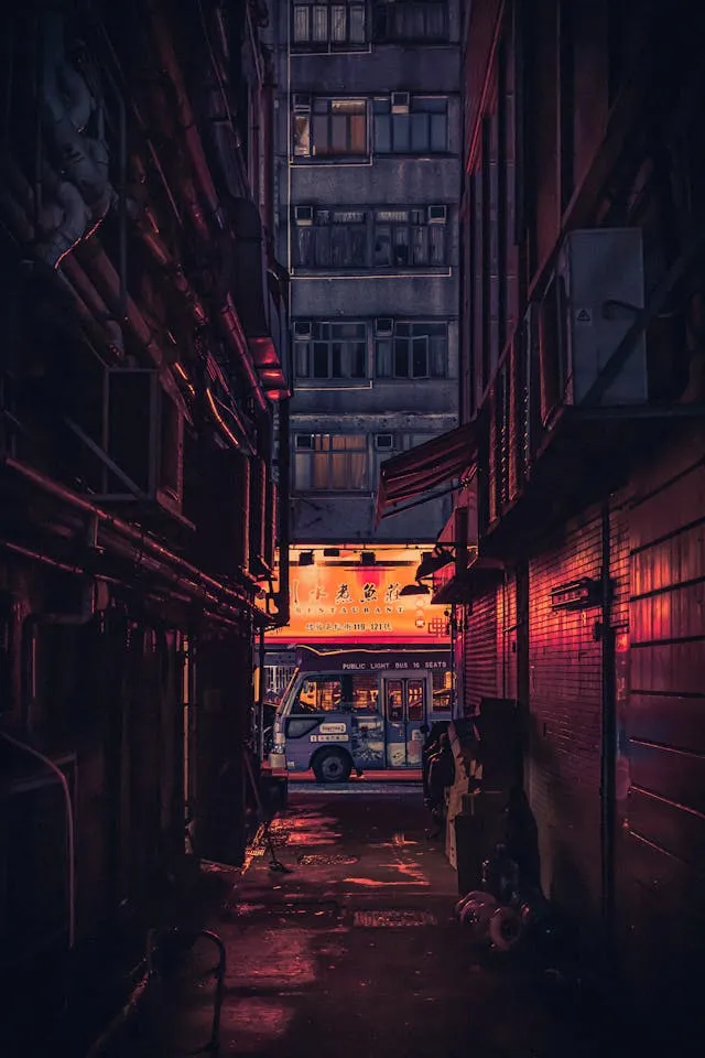 Neon Alley Night