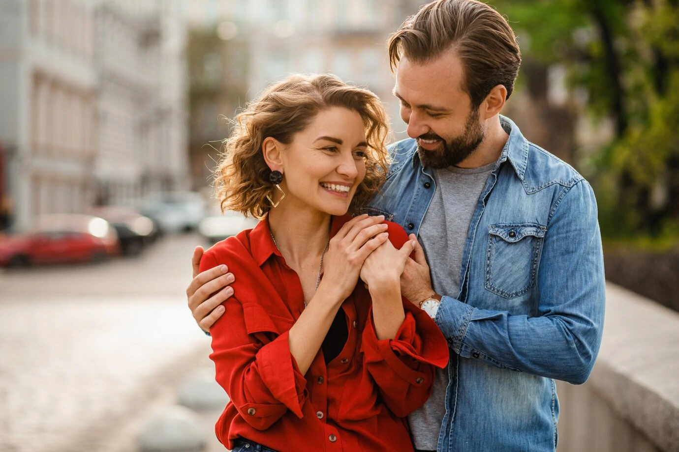 Stylish couple in love