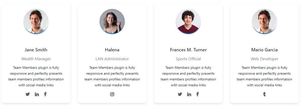 Team Builder Member Showcase