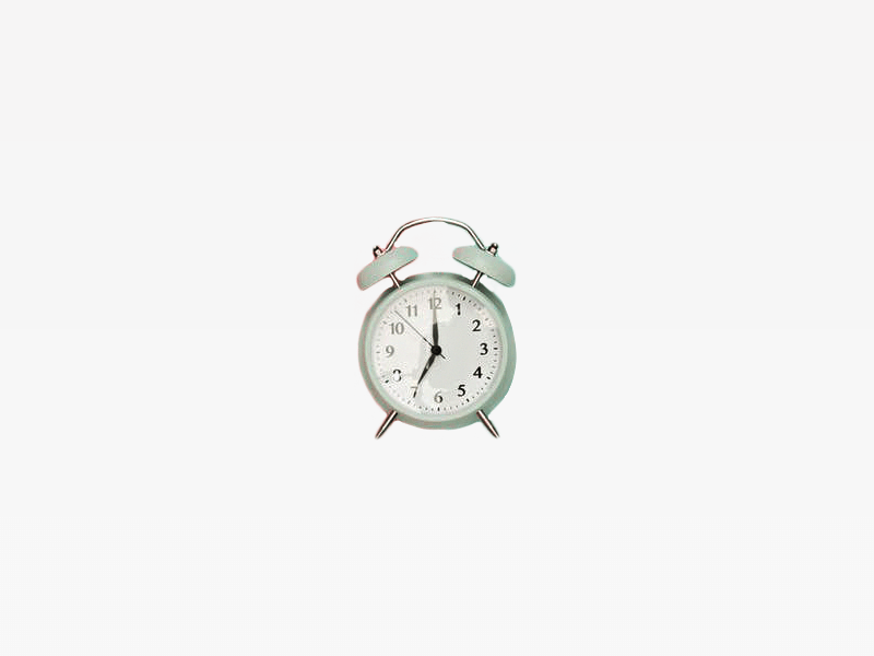 Gray Double bell Clock