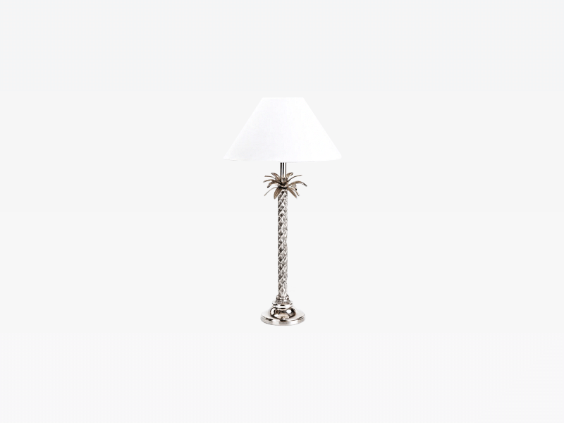 Gray Metal Table Lamp