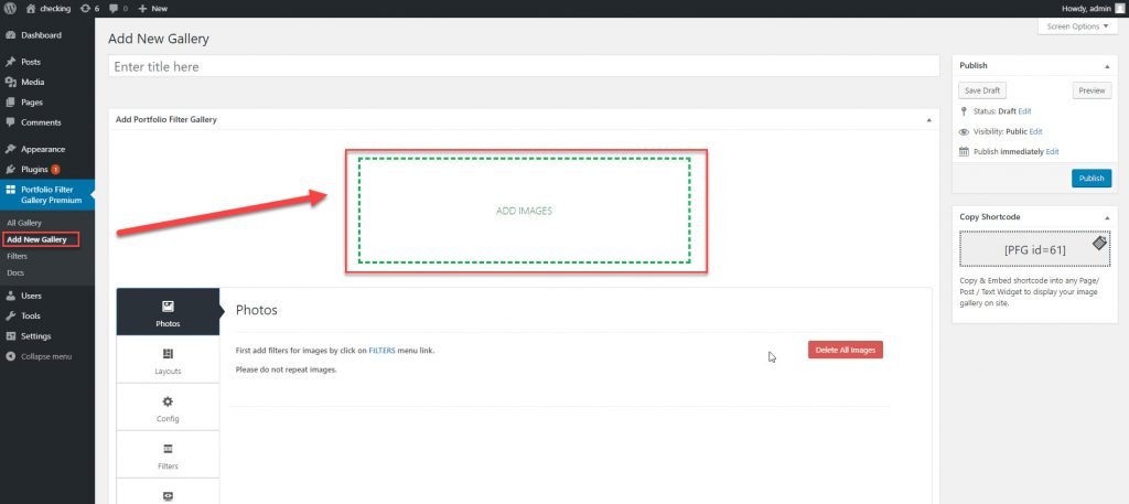 Help and Documentation for Portfolio Filter Gallery Premium