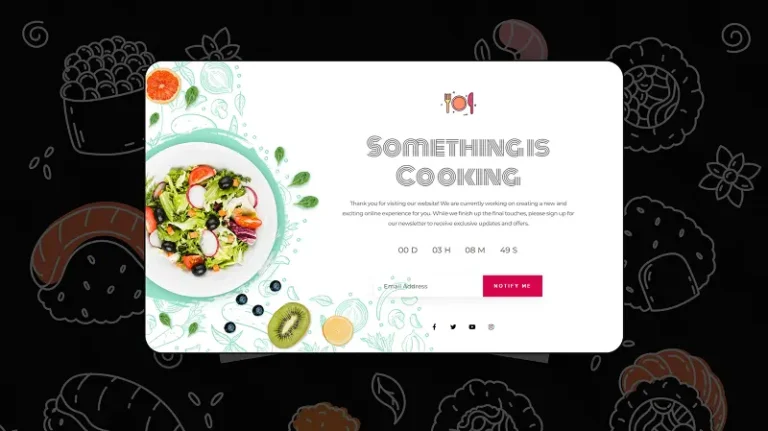 Coming Soon Maintenance Mode Template 8