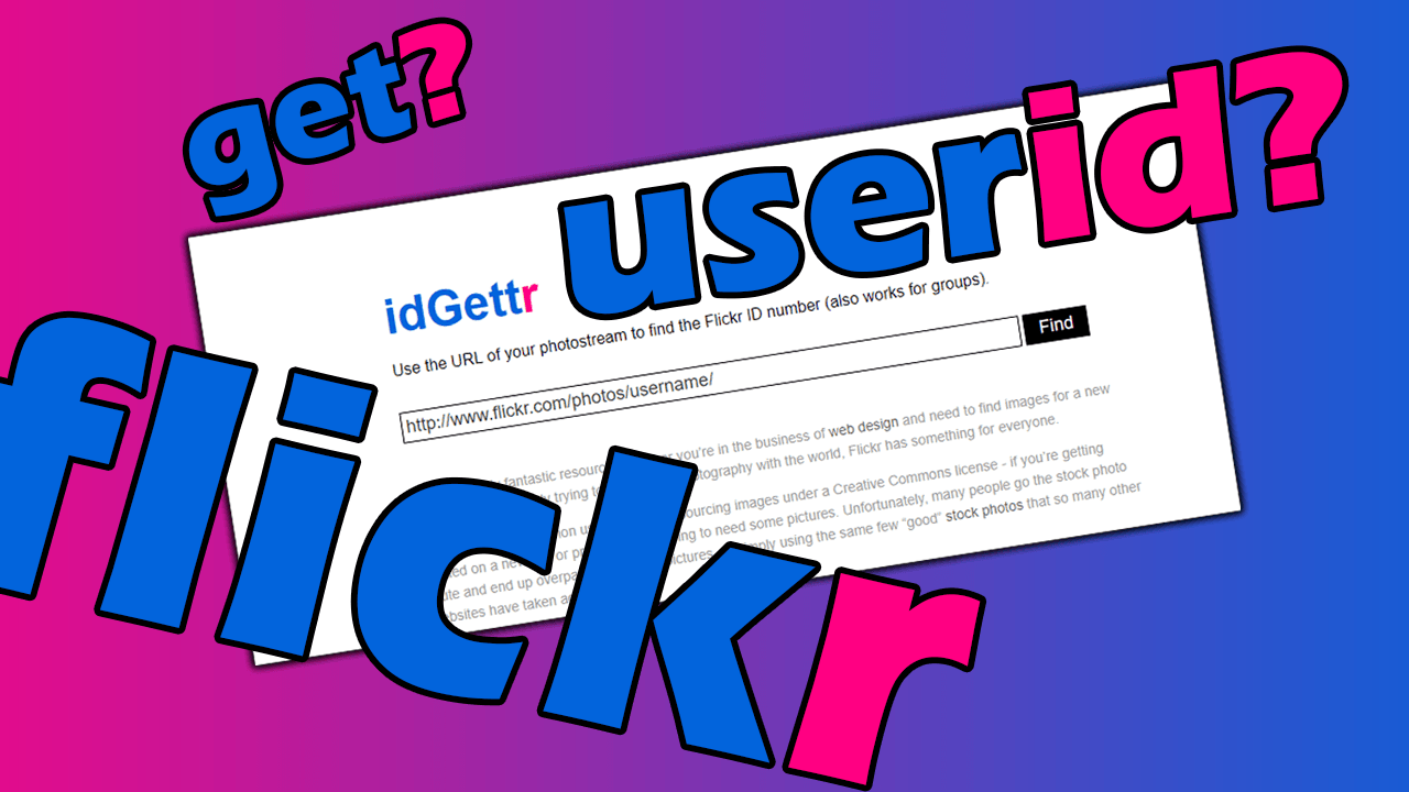 flickr login with username