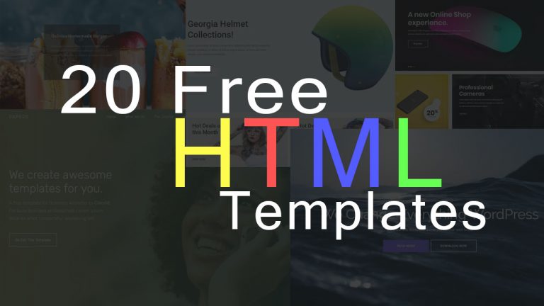 20 Free HTML Template For Your Website