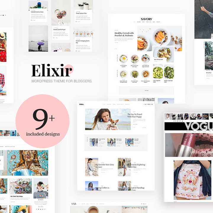 Elixir - Travel, Food, Fashion & Much More! WordPress Theme