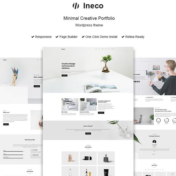 Ineco - Minimal Creative Portfolio WordPress Theme