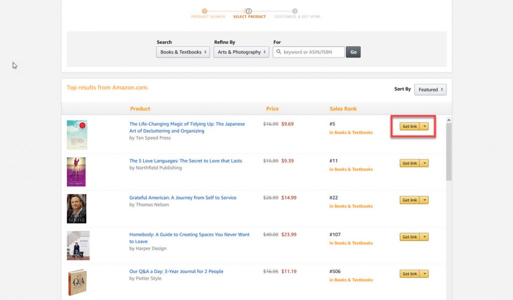 how to get amazon affiliate link on mobile