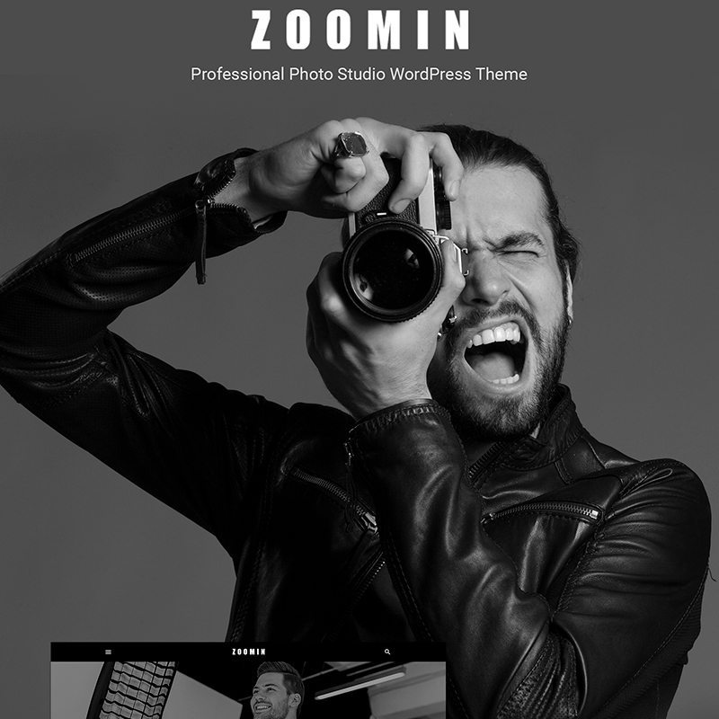 Zoomin - Photographer Portfolio WordPress Theme