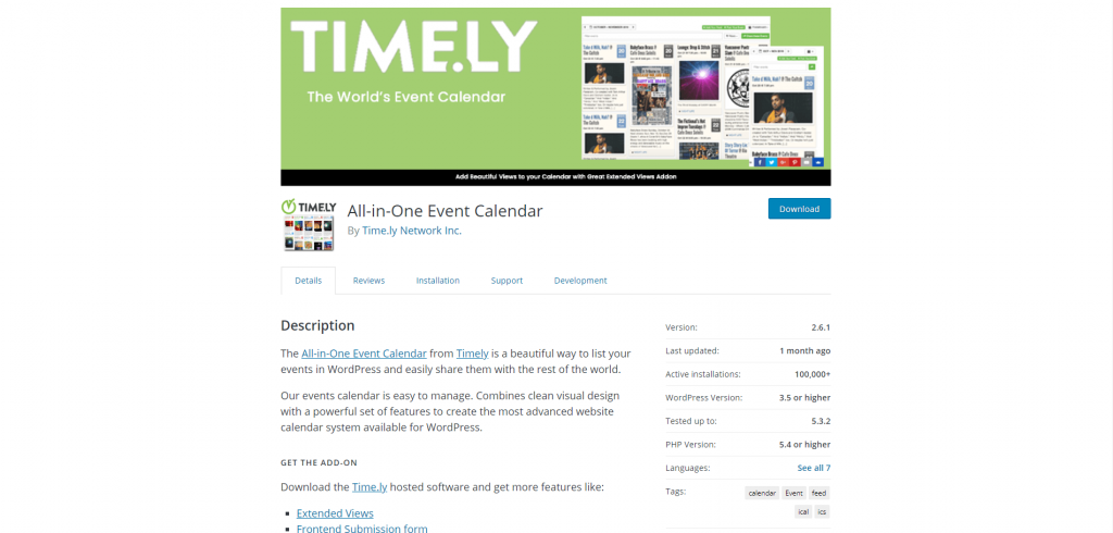 5. All-in-One Event Calendar
