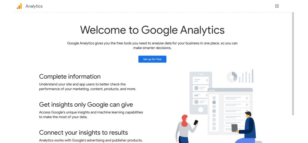 Set Up A Google Analytics Account