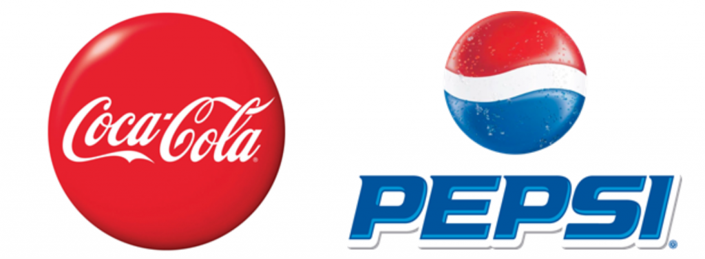 coca cola and pepsi logo