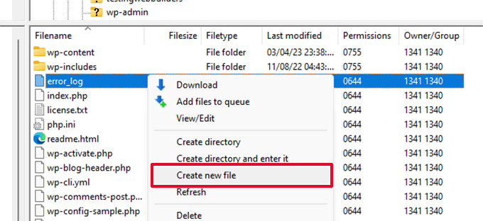 create new file