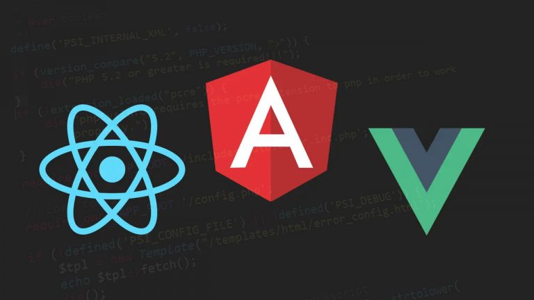 Comparison JavaScript Frameworks React Angular Vue