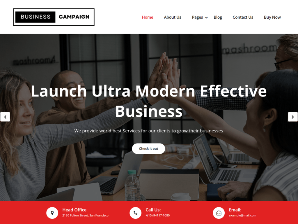 Business Campaign Theme WordPress