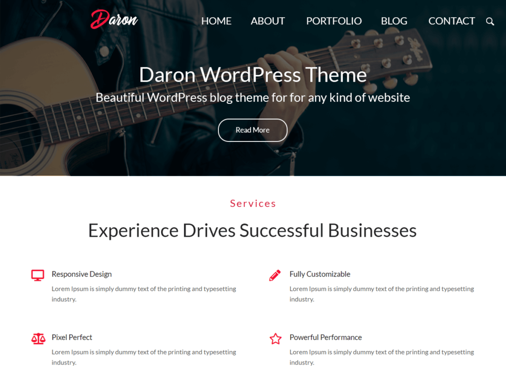 Daron WordPress Theme