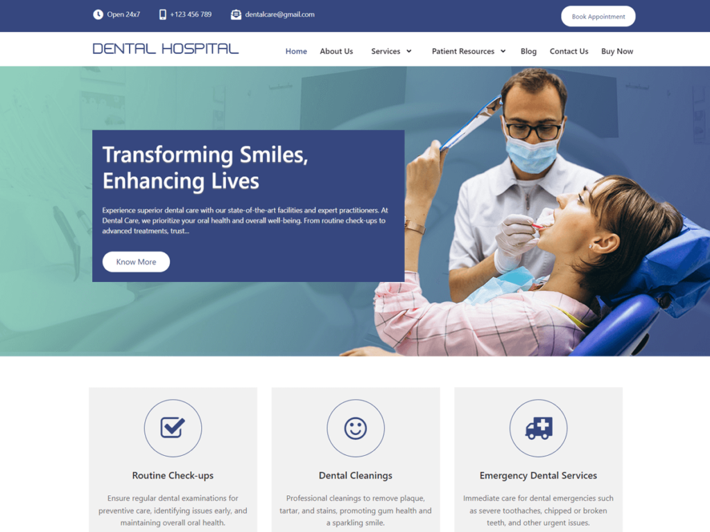 Dental Hospital WordPress