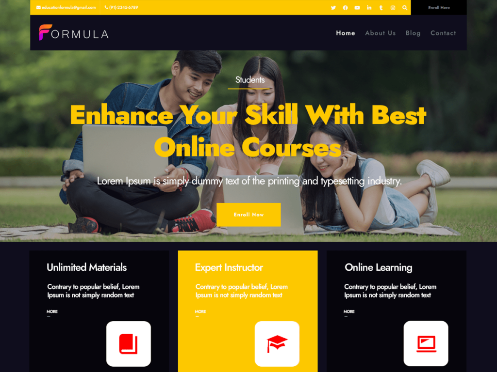 Education Formula WordPress