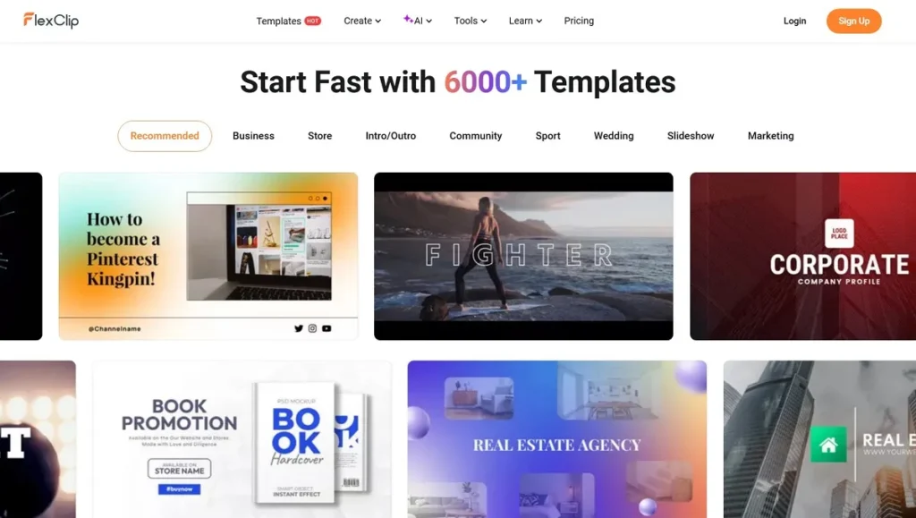 Flexclip - Online AI Tool for Video Editor - Make Videos for Free