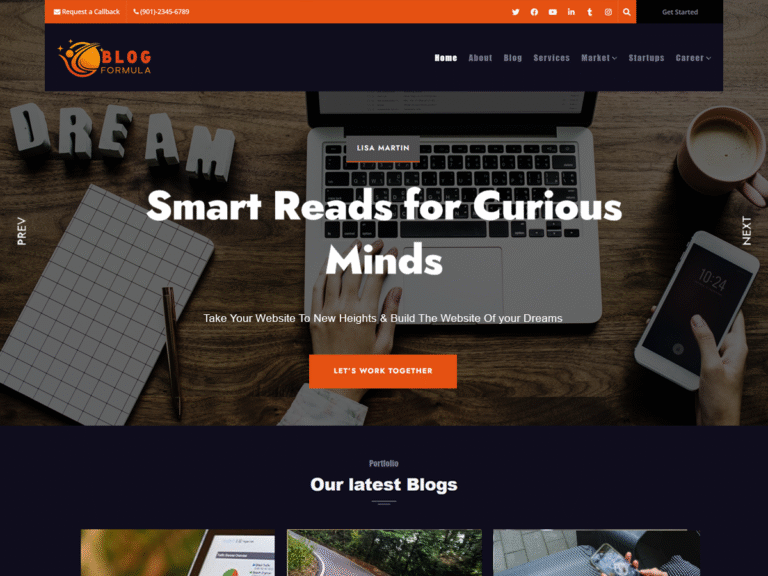 blog formula theme