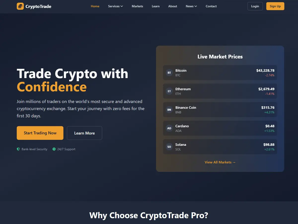 Crypto Trade - Premium WordPress Blog Themes, Templates And Plugins