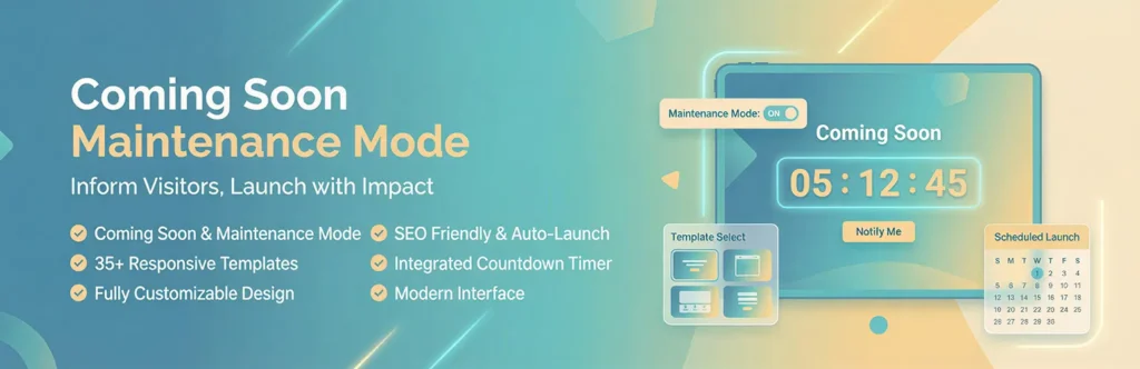 Coming Soon and Maintenance Mode Free WordPress Plugin
