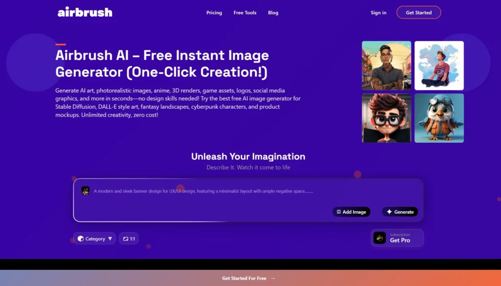 Airbrush - Best AI Art, Image & Stock Photo Generator