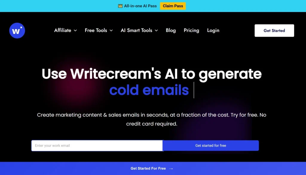 Writecream Personalized Communication at Scale