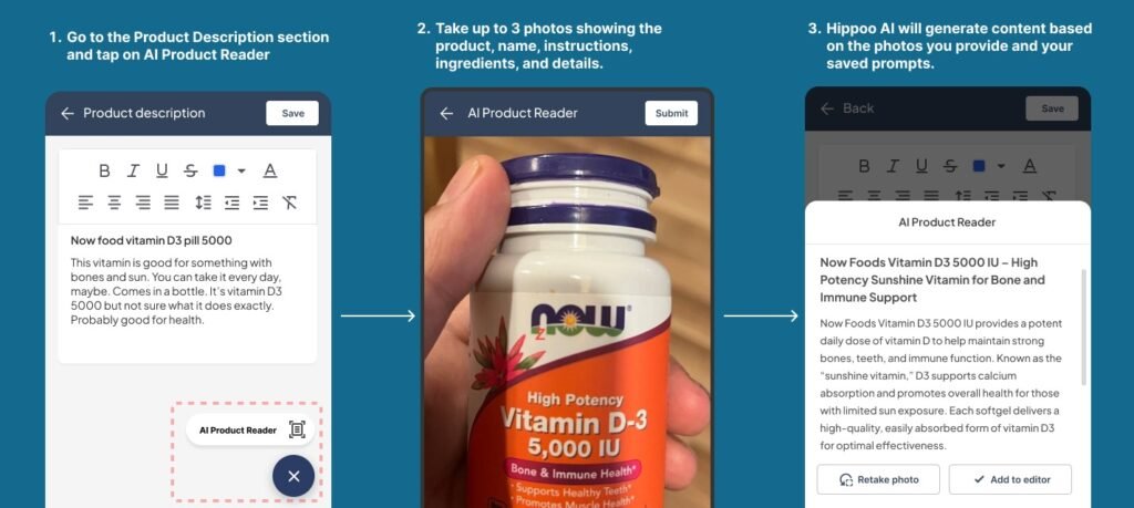 Hippoo AI Create Product Content