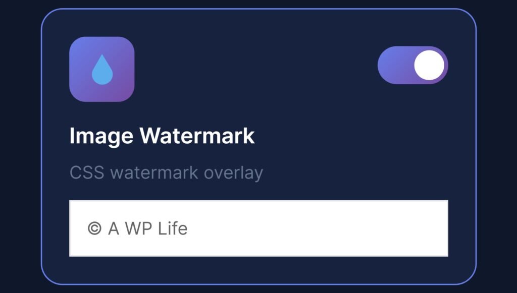 Image Watermark protection