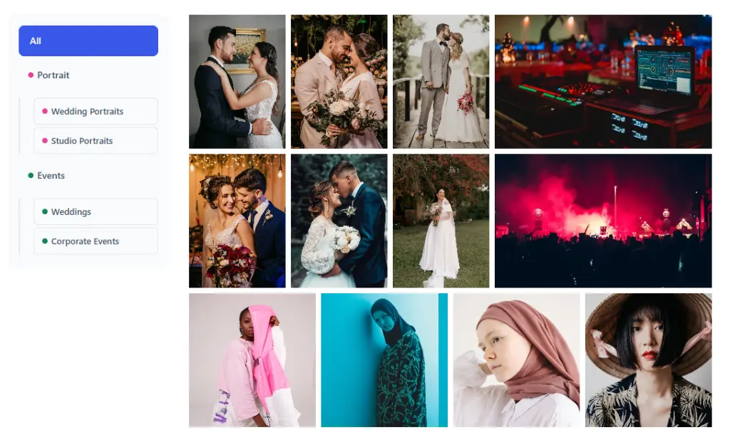 WordPress filter gallery plugin