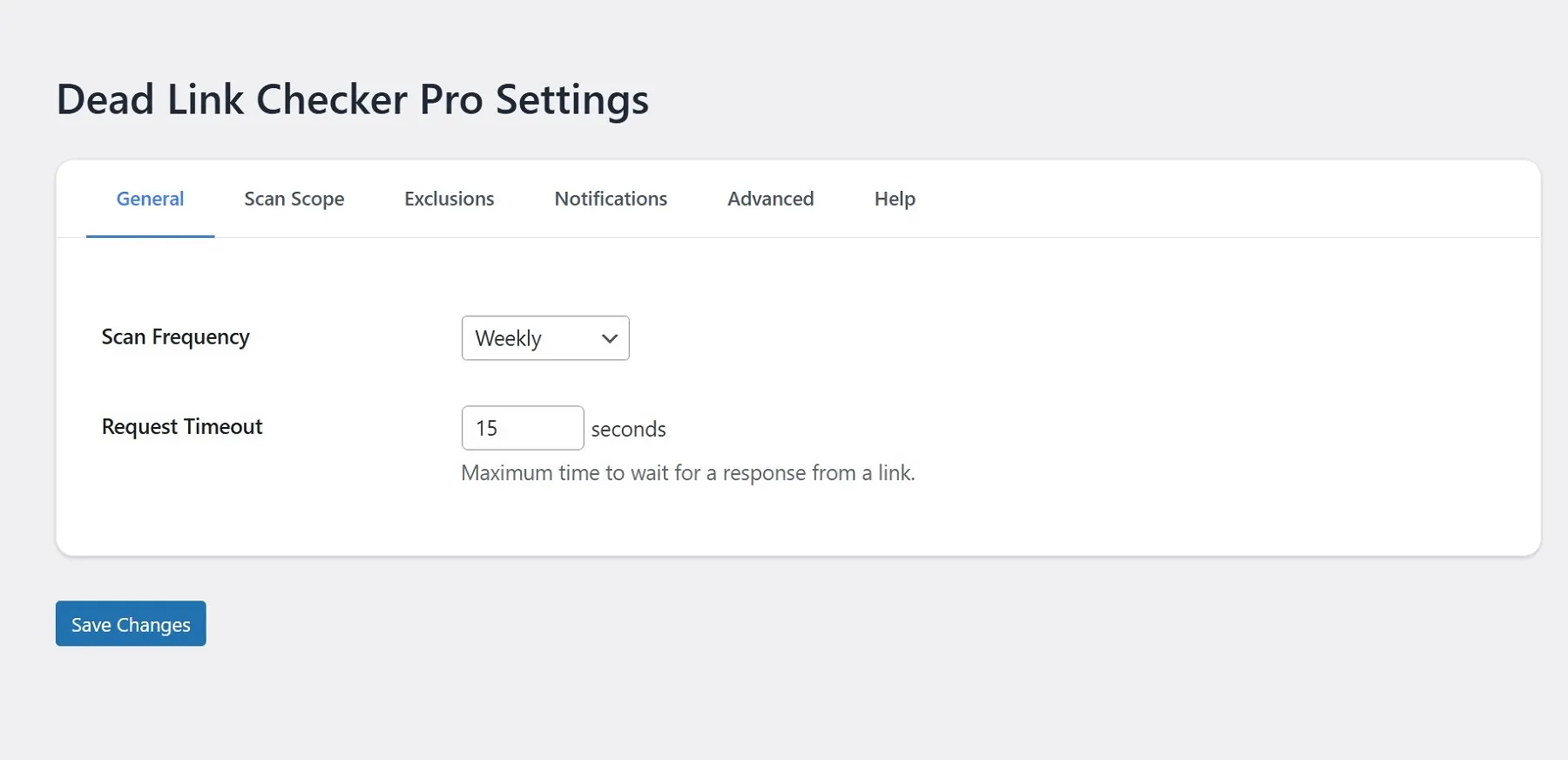 Dead Link Checker Pro - Settings